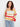 Colorful crochet top featuring drop shoulders and a scalloped hem, crafted from a cotton blend by Charlie B.