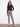 Cuffed Hem Twill Jeans - Smoke Grey