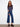 Patch Pocket Flare Jeans - Indigo