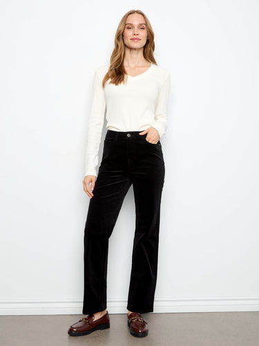 These pants feature a straight leg design, offering a classic silhouette perfect for any occasion. By Charlie B.