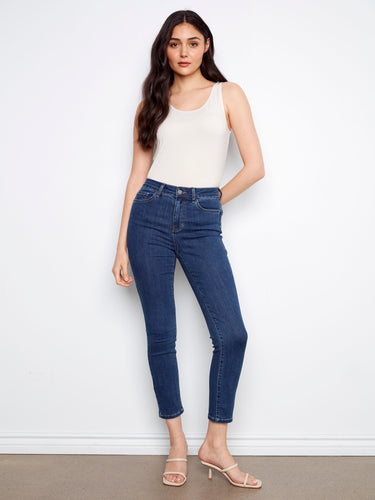 Jean étroit Claudia - Indigo