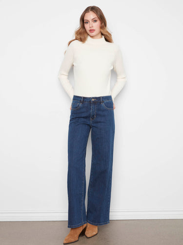 Jean à jambe large Chloe - Indigo