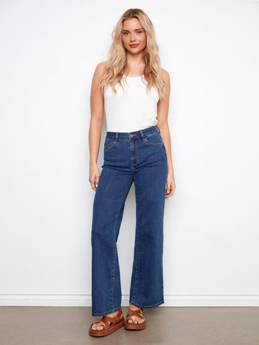 Jean à jambe large Chloe - Indigo