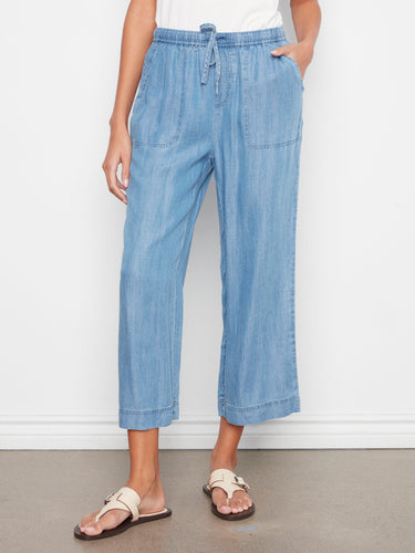 Experience the ease of cropped length pants, perfect for warm weather and relaxed settings. By Charlie B.