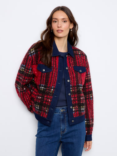 This stylish jacket features a button-front closure, adding a classic touch to your outfit. By Charlie B.