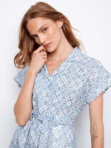The button-front closure offers versatility and style, making it easy to wear for any occasion. Crafted by Charlie B.