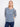 Blue haze crochet sweater featuring a cold dyed finish and abstract pattern, crafted from 100% cotton by Charlie B.
