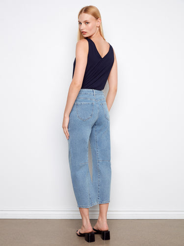 Designed with a classic 5-pocket style, these jeans offer both functionality and fashion by Charlie B.