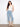 Light blue cropped flare jeans with five pockets, offering a chic and practical style by Charlie B.