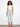 These jeans feature a flared leg design, offering a stylish silhouette with their unique removable feather hem by Charlie B.