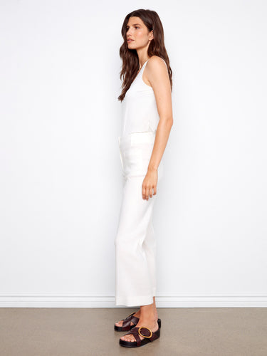 The cropped length of these pants offers a chic and trendy appeal, making them ideal for casual outings by Charlie B.