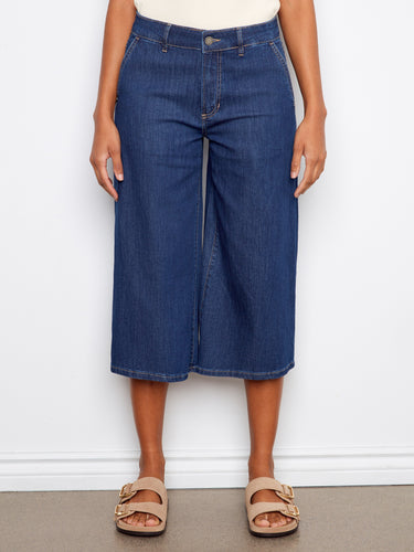 These cropped length denim pants are perfect for showcasing your favorite footwear with ease. By Charlie B.