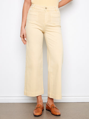 Crafted with a cropped length, these pants offer a modern and chic look for casual outings. By Charlie B.