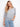 Bluebell dolman sweater with space-dye fishnet design and V-neck by Charlie B.