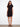 Elegant black dress with a flattering crew neckline and short sleeves, perfect for any occasion by Charlie B.