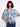Women's blouse with a floral pattern and chest pocket, showcasing a stylish Henley neckline by Charlie B.