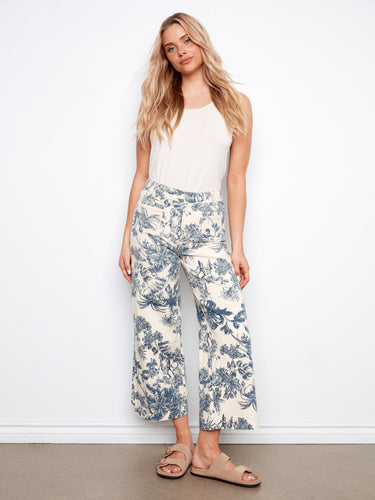 These pants feature a stylish flare fit, perfect for any casual outing. The comfortable design ensures you look great all day by Charlie B.