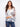 V-neck fishnet crochet sweater with loose fit and abstract print, perfect for casual outings by Charlie B.
