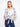 Stylish blouse with a Johnny neckline, showcasing a chic pattern and elegant design for versatile wear. By Charlie B.