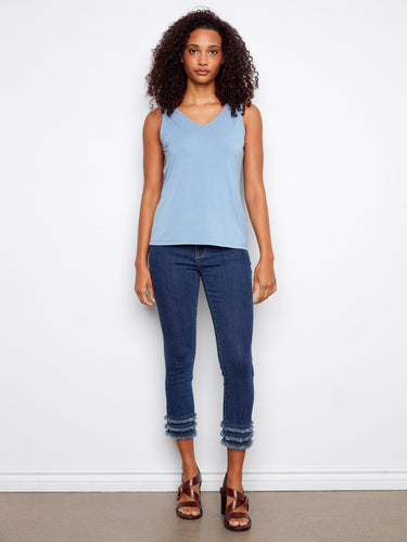 The relaxed fit of this top ensures all-day comfort and effortless style. A must-have addition to your wardrobe by Charlie B.