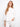 White cotton sweater with a crew neckline and 3/4 sleeves, perfect for casual wear by Charlie B.