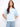 Blue sweater made of 100% cotton with a relaxed fit and reverse print, perfect for casual wear by Charlie B.