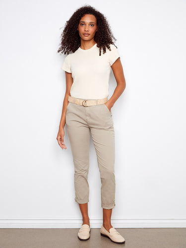 These pants feature a slim fit design, perfect for a modern look. Crafted with attention to detail by Charlie B.