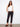 Black slim-fit pants with cropped length and a stylish belt, made from stretch twill fabric by Charlie B.