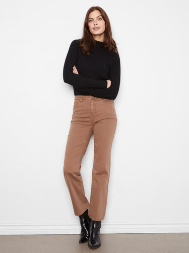 These pants feature a flattering straight leg design, perfect for any occasion. Crafted with attention to detail by Charlie B.
