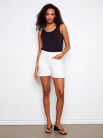 These shorts feature a stylish five-pocket design, combining fashion and functionality effortlessly by Charlie B.