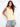 Yellow tank top featuring a scoop neckline, paired with denim shorts. The ribbed texture adds a stylish touch by Charlie B.