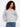 Soft mist-colored sweater with a V-neck, showcasing 3/4 sleeves for a relaxed fit by Charlie B.