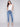 Embroidered Hem Jeans - Medium Blue - Charlie B Collection Canada - Image 1