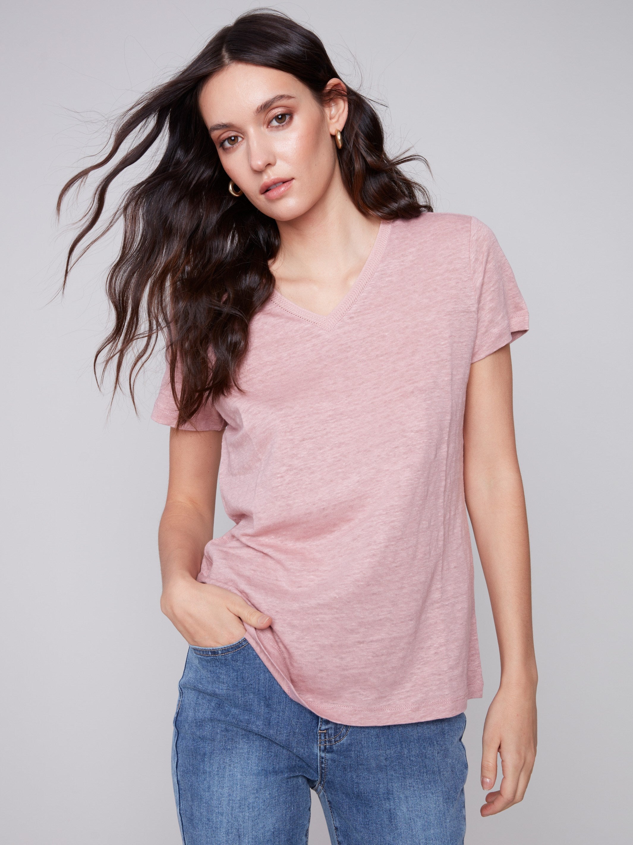 dusty rose shirt women