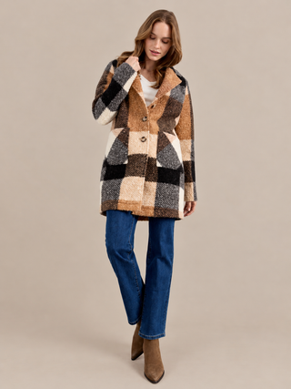 Women's Plaid & Checkered Clothing: Jackets, Coats, Sweaters & Shirts - Charlie B Canada