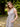 Robe maxi en lin col V à étages - Sauge