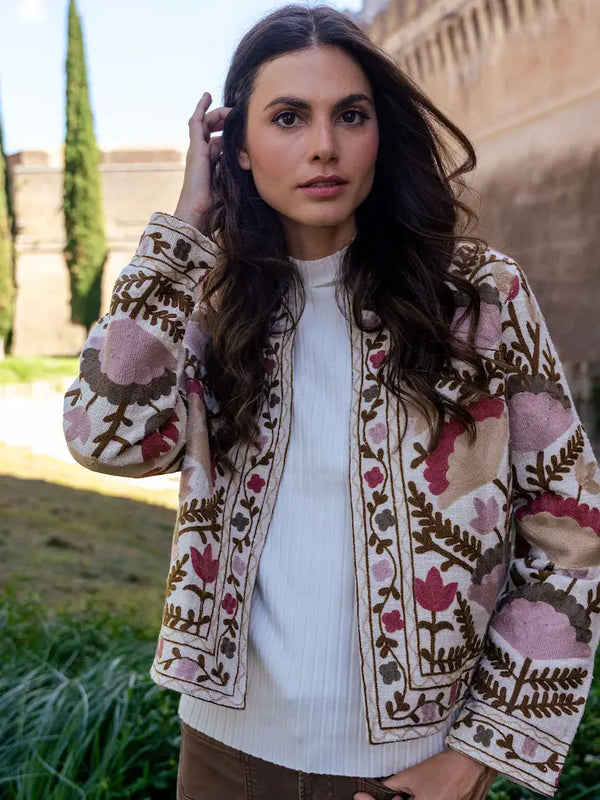 Veste ouverte brodée - Cérémonie