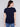 V-Neck Linen T-Shirt - Navy - Charlie B Collection Canada - Image 2
