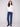 Natural long-sleeve top with a crew neck, featuring a sleek fit and super stretchy fabric by Charlie B.