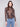 Spruce printed mesh long-sleeve top with a mock neck and side gatherings by Charlie B.