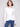 Ecru long sleeve textured knit top with a front knot by Charlie B.