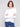 Ecru long sleeve textured knit top with a front knot by Charlie B.