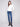 Timeless ecru long sleeve knit top with a flattering slim fit silhouette by Charlie B.