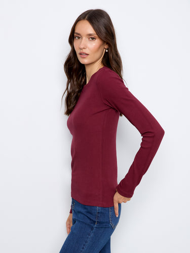 Crafted from a stretch cotton-tencel blend, this top provides softness and flexibility for all-day wear by Charlie B.