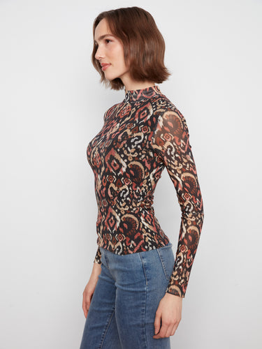 Crafted from stretch mesh fabric, this top offers both comfort and style for any occasion by Charlie B.