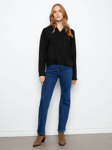 This relaxed fit sweater offers both style and comfort, ideal for casual outings or lounging at home by Charlie B.