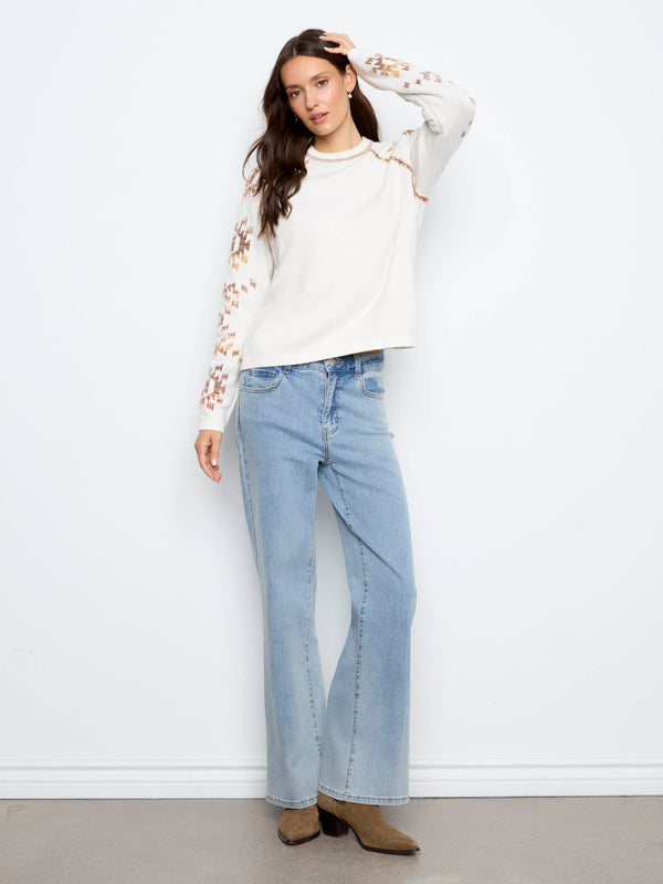 Reversible Raglan Sweater - Aztec