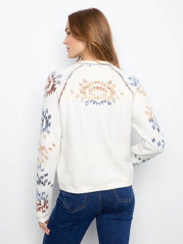 Raglan sleeves provide comfort and ease of movement in this stylish sweater by Charlie B.