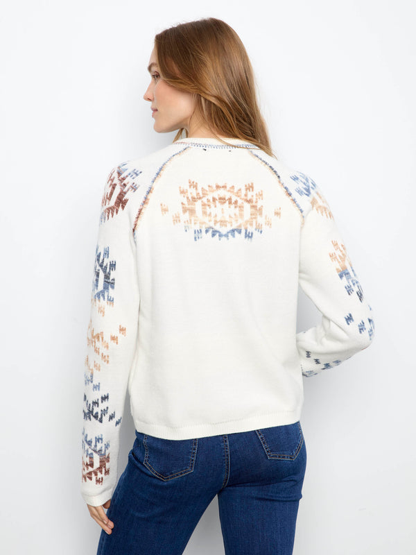 Reversible Raglan Sweater - Lake Tahoe