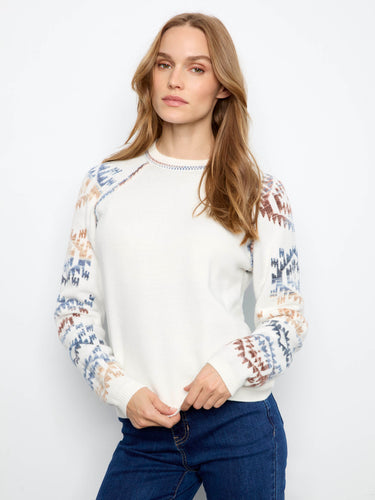 Experience warmth with the double-layer knit construction of this fashionable piece by Charlie B.